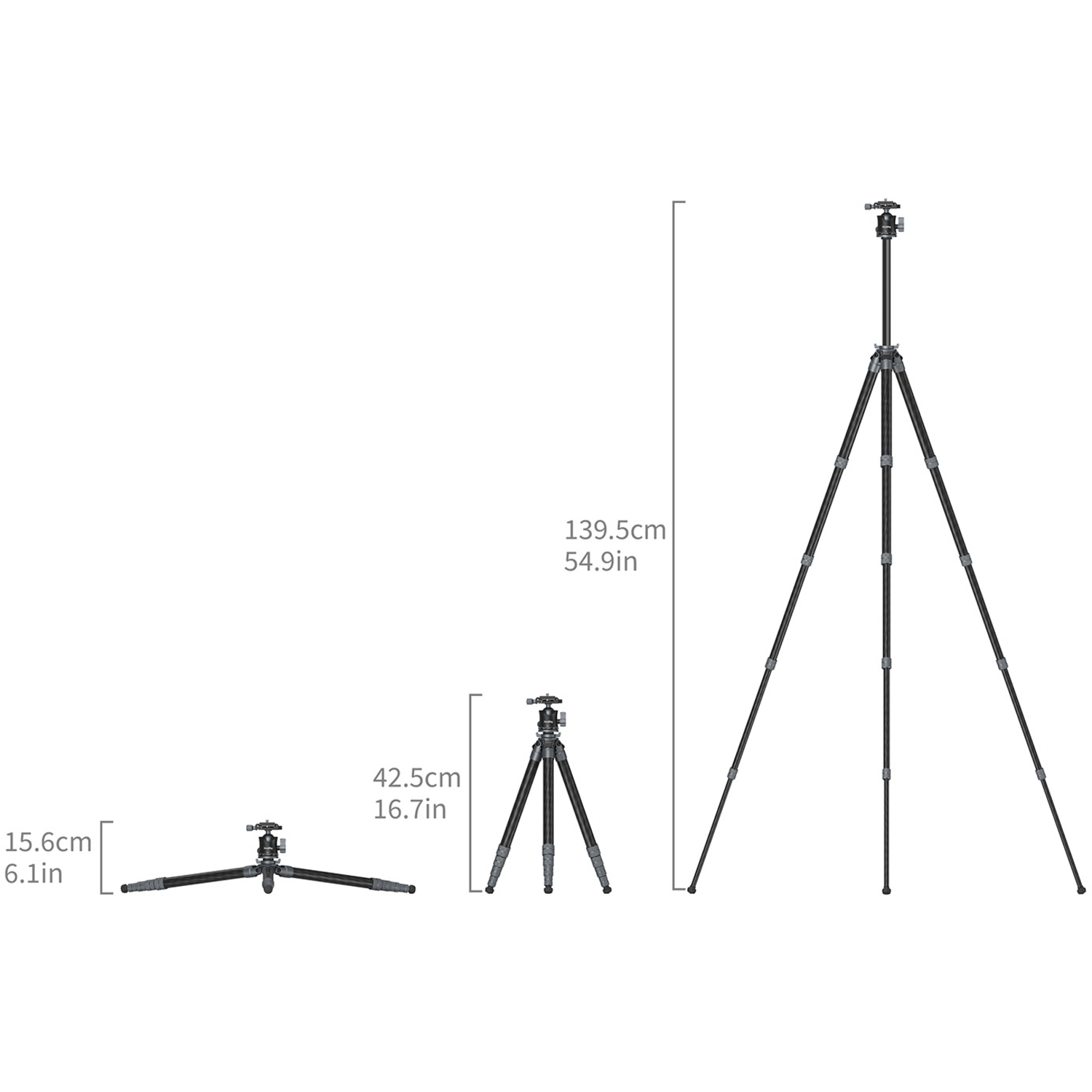 SmallRig Reise-Stativ Carbon 6598