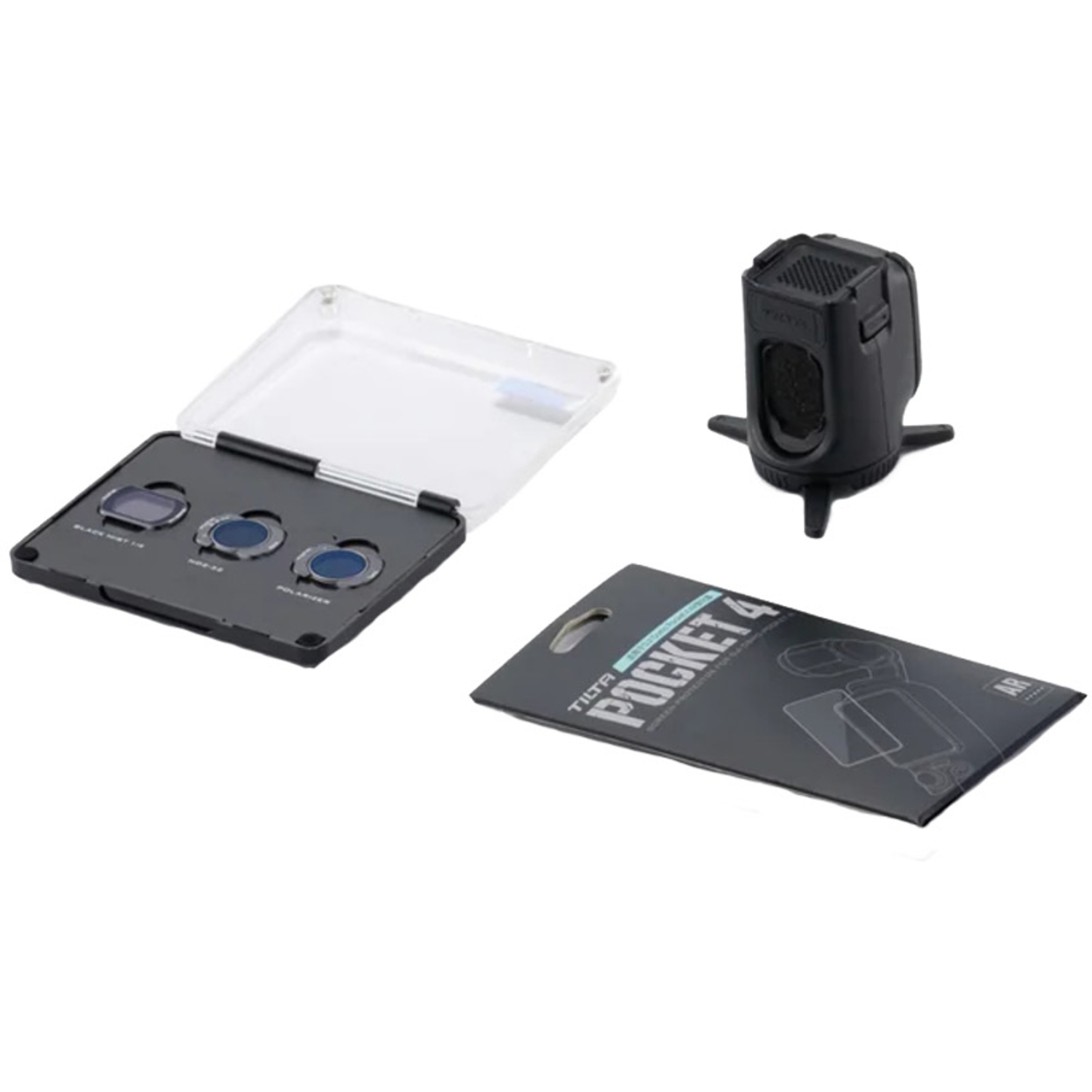 Tilta Filter Kit ND-Filter ND2-32, Black Mist Filter 1/4 und Polfilter mit Aufbewahrung für DJI Osmo Pocket 3 und 4