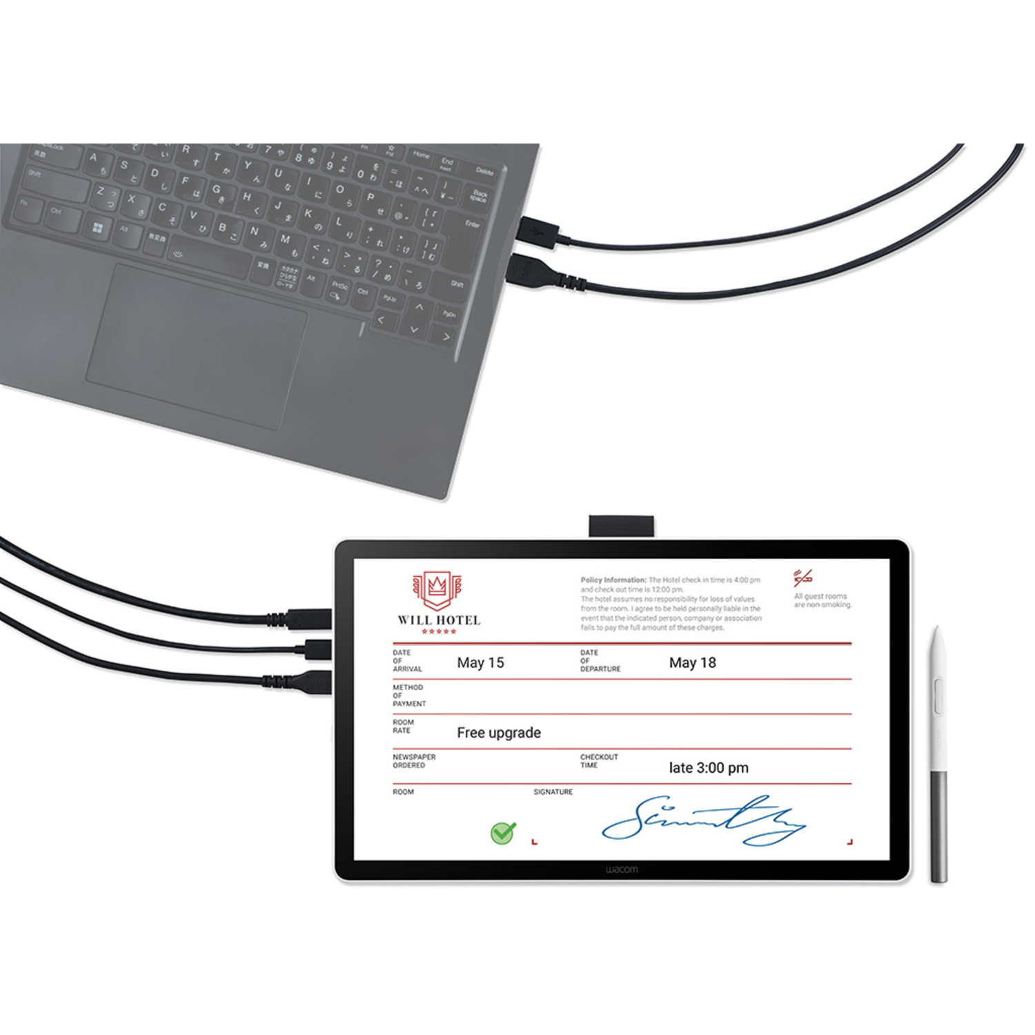 Wacom Pen & Touch Display DTH142E 14"