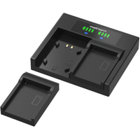 Mathorn Zweikanal-Ladegerät MBC-DX240 für OM System BLX-1 Akkus
