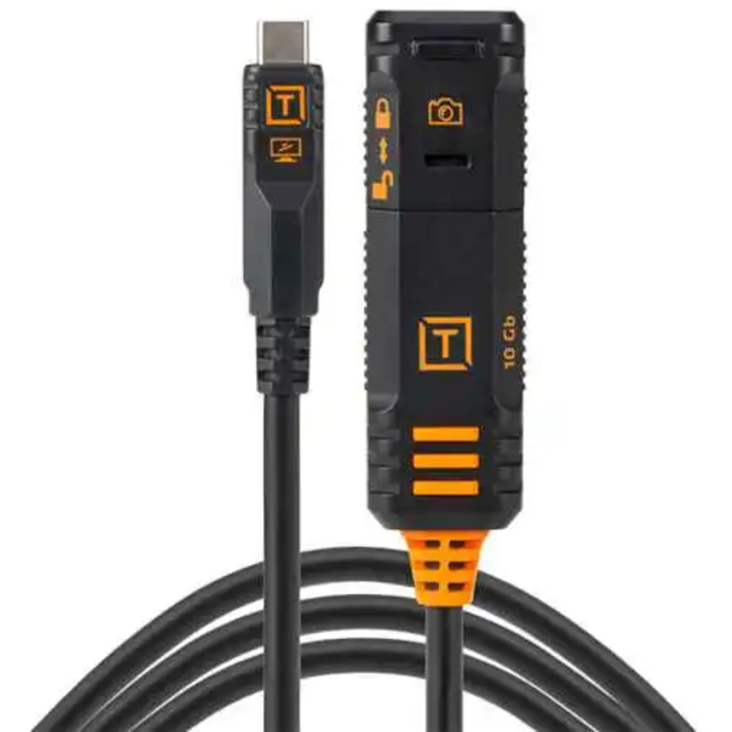 Tether Tools TetherPro Optima 10G USB-C Locking Verlängerungskabel 4,8m schwarz