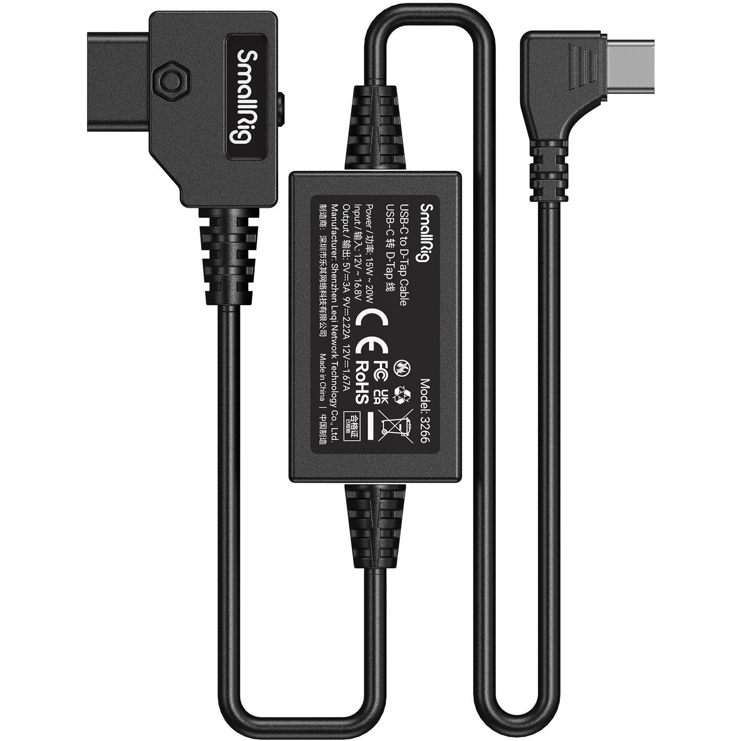 SmallRig Stromkabel USB-C auf D-Tap 3266 50cm