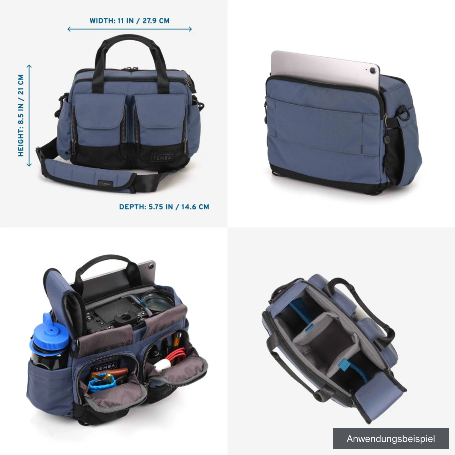 Tenba Umhängetasche DNA v2 10 blau
