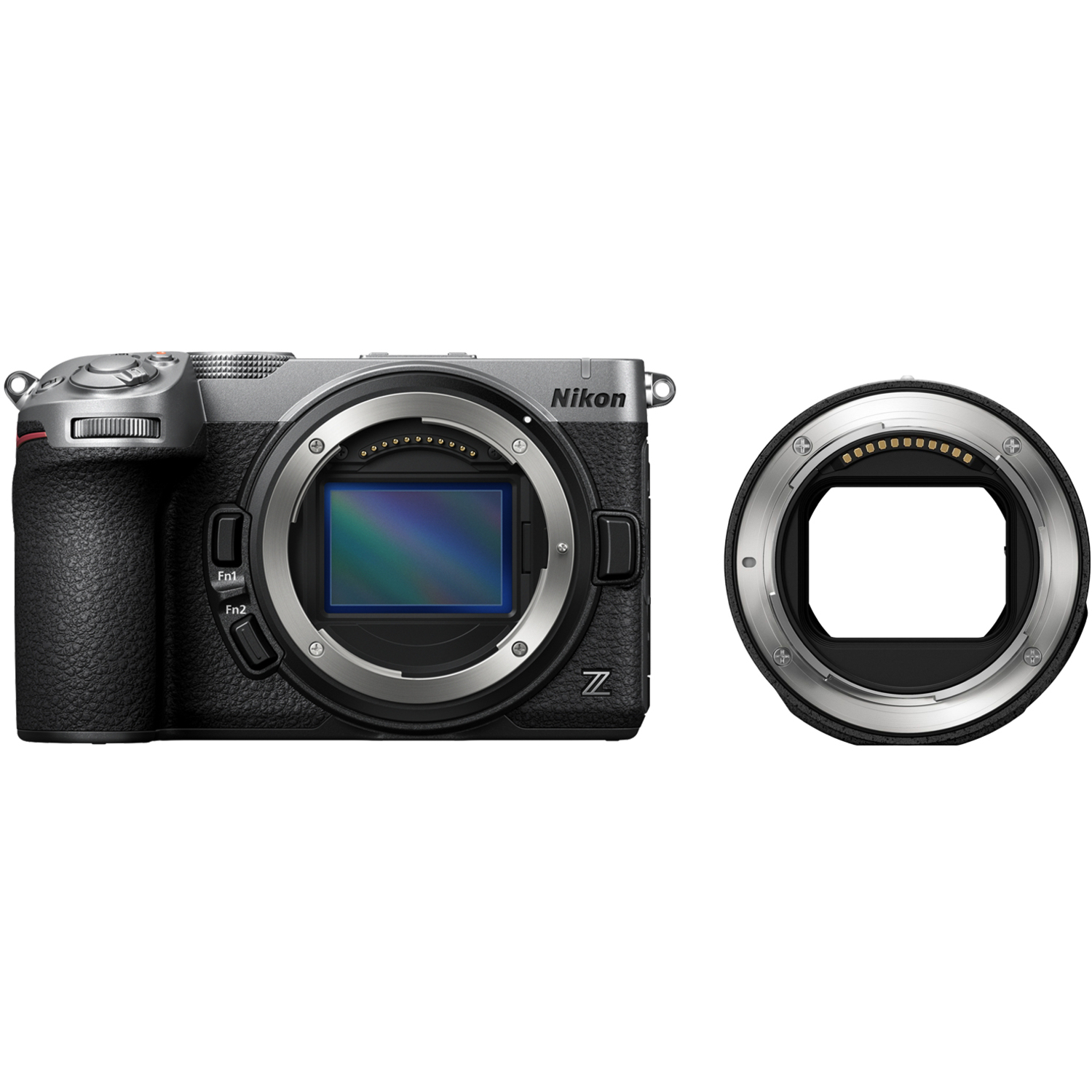 Nikon Z5 II C silber mit Bajonettadapter FTZ II