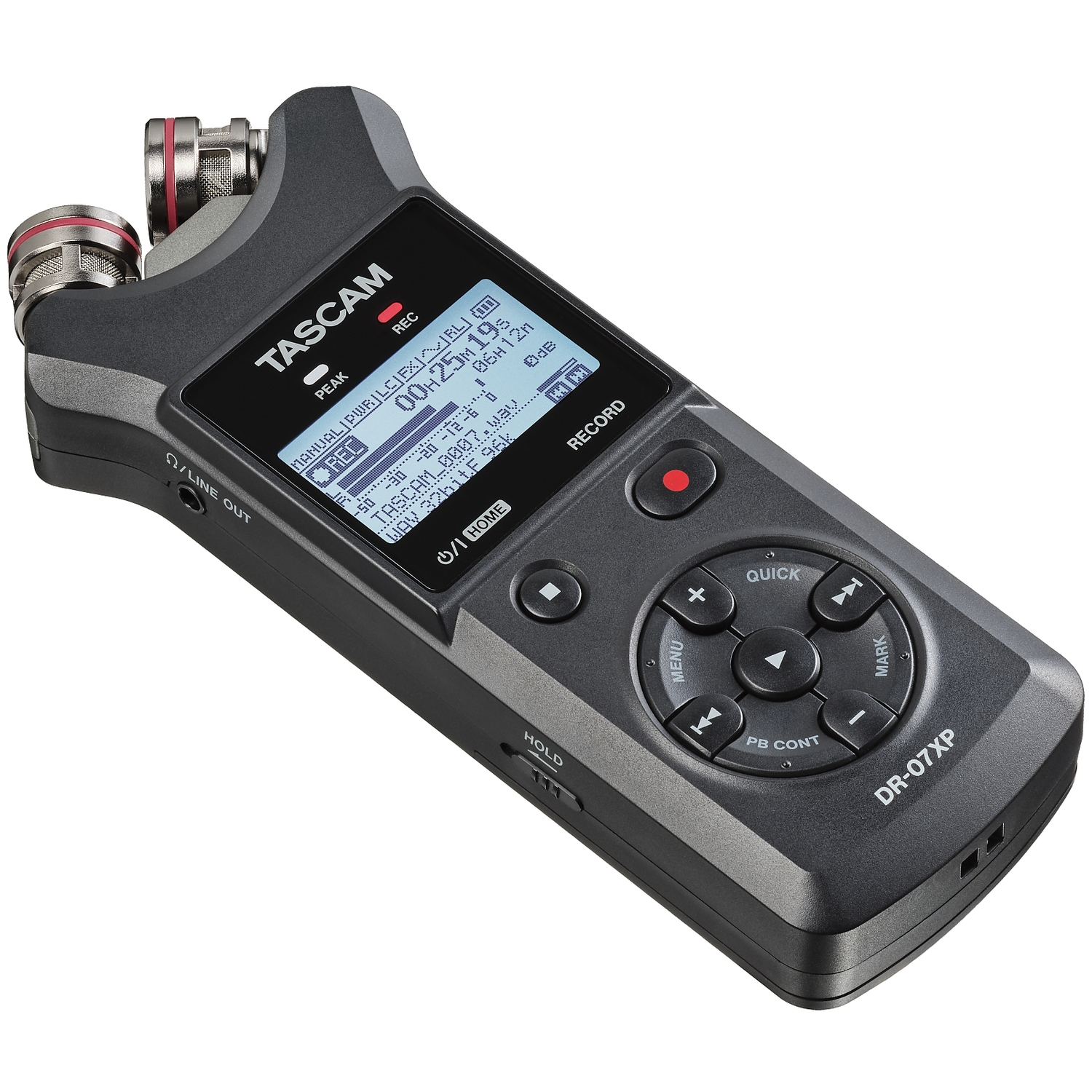 Tascam Stereo-Audiorecorder DR-07XP mit USB-Interface
