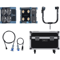 Nanlux 4-fach-Studio-Scheinwerfer Matrix 2500C Full-Color mit Flight Case
