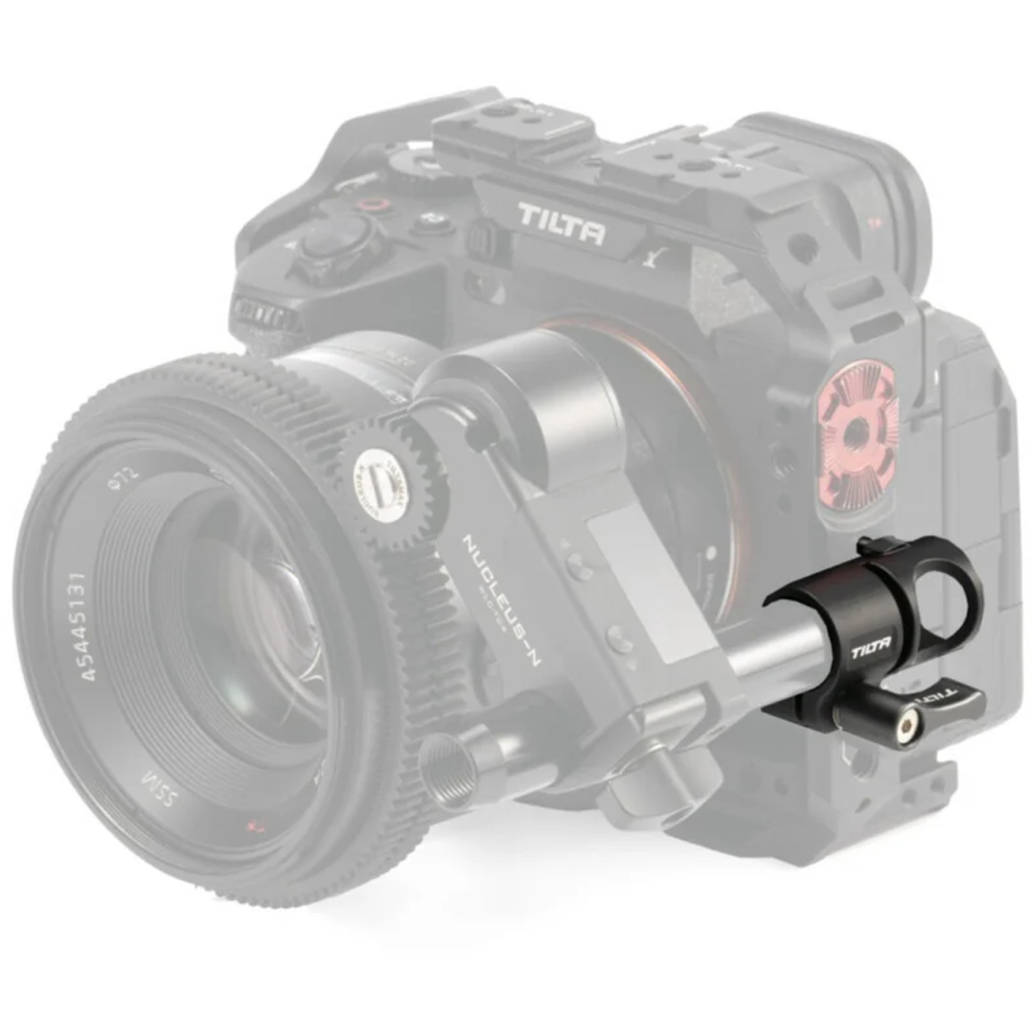 Tilta 15mm Rohrklemme auf 1/4"-20 Adapter seitlich montiert