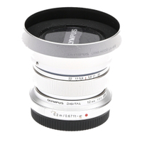 OM System M.Zuiko Digital ED 12mm F2 silber gebraucht