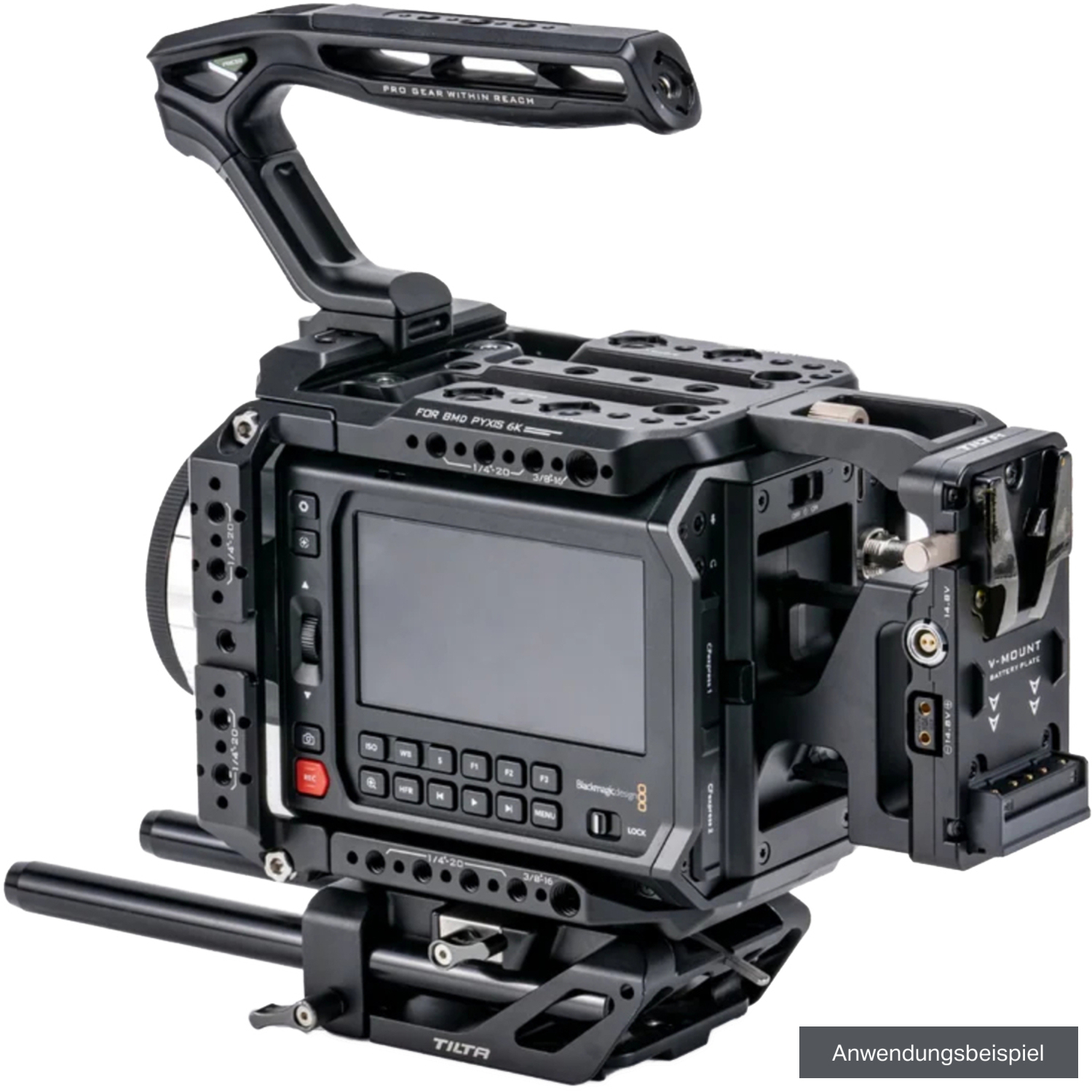 Tilta Cage Kit ES-T21-B-V mit V-Mount Batterieplatte für Blackmagic PYXIS 6K und 12K Pro