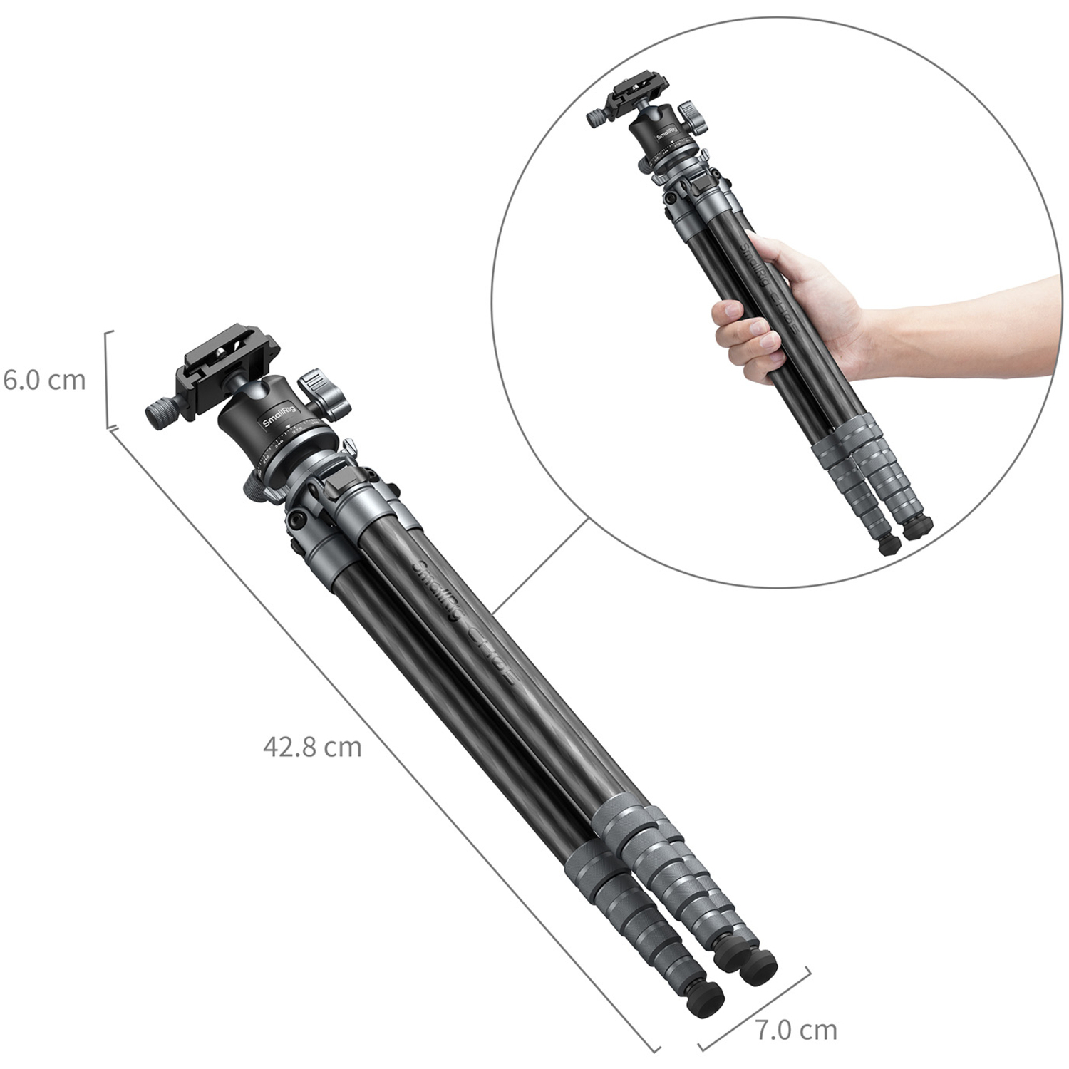 SmallRig Reise-Stativ Carbon 6598