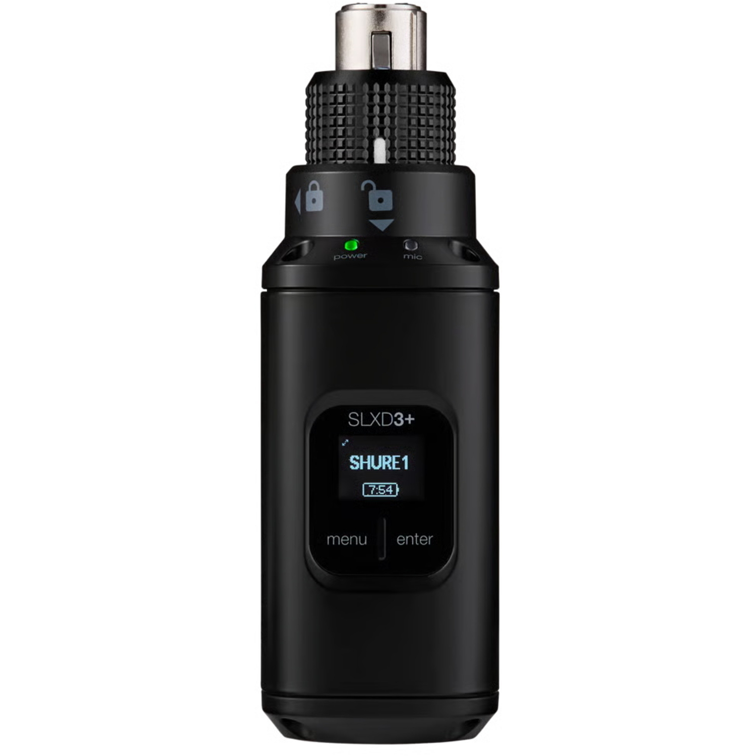 Shure Mobiles digitales Drahtlossystem SLXD35+ mit SLXD3+ Aufstecksender 