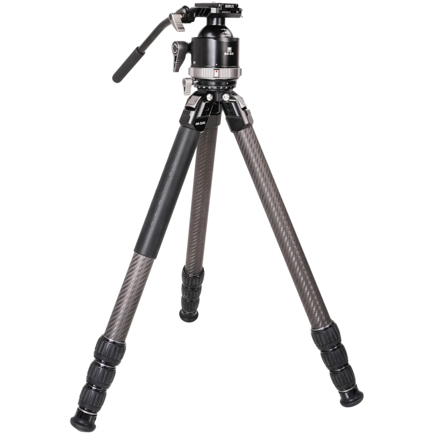 Sirui Stativ AM-324S Carbon mit 2-in-1 Kugel- und Fluidkopf BH-60