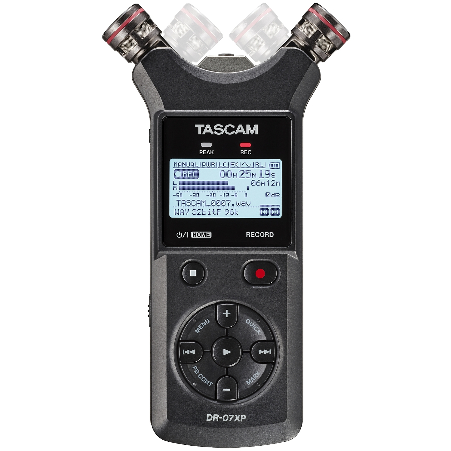 Tascam Stereo-Audiorecorder DR-07XP mit USB-Interface